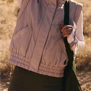 FP Movement by Free People Light Tan Quilted Vest